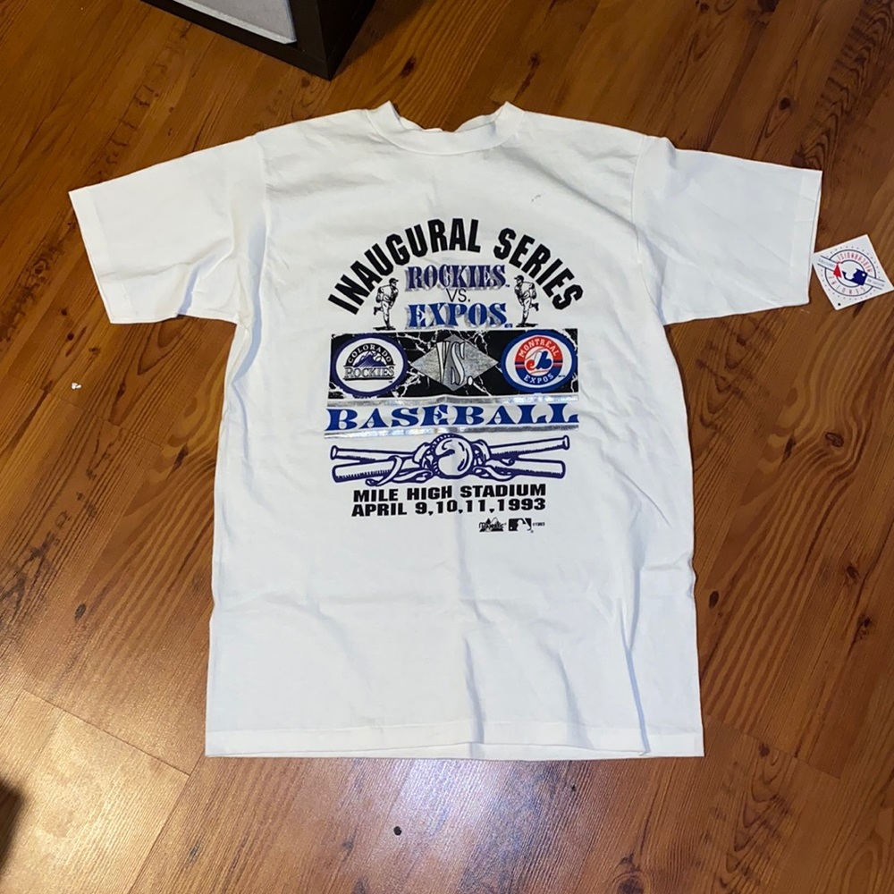 1993 Colorado Rockies/Montreal Expos Tshirt